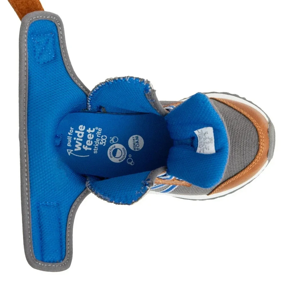 Stride Rite 360 Freya KB027702 Boots Toddler US 11 Gray Brown Ankle Strap NCZ254